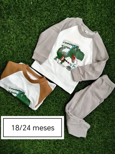 Conjunto infantil dinosaurio 24-36 meses - miniatura 2