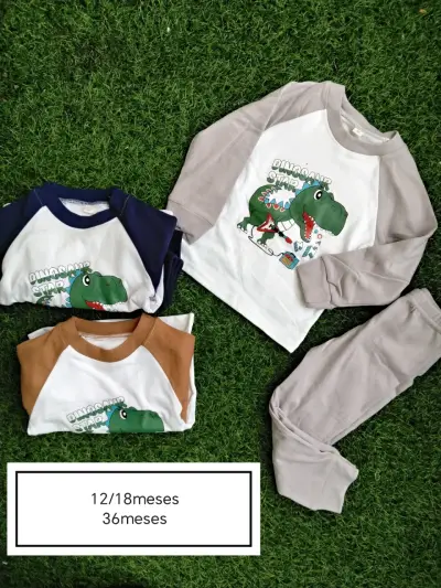 Conjunto infantil dinosaurio 24-36 meses - miniatura 3
