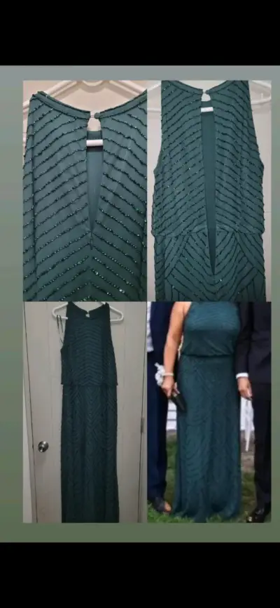 Vestido verde elegante - miniatura 3