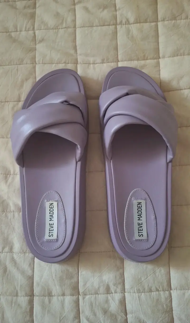 Sandalias moradas cómodas - 2
