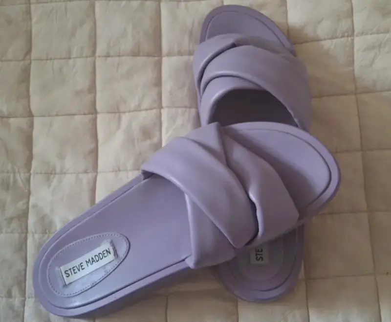 Sandalias moradas cómodas - 3