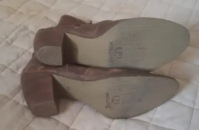 Botines de cuero marrón - miniatura 3