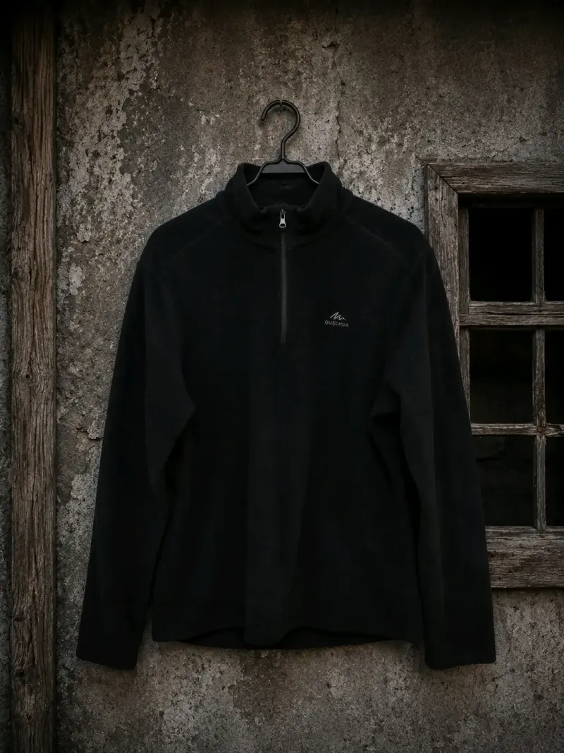 Polerón negro Decathlon Quechua talla S/M - 1