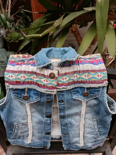 Umbrale chaqueta mezclilla Niña Talla 12 - miniatura 3