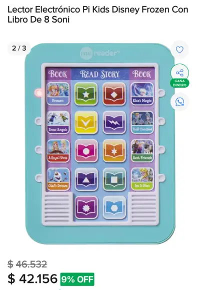 Tableta Lector de cuentos Disney Frozen en inglés - miniatura 6