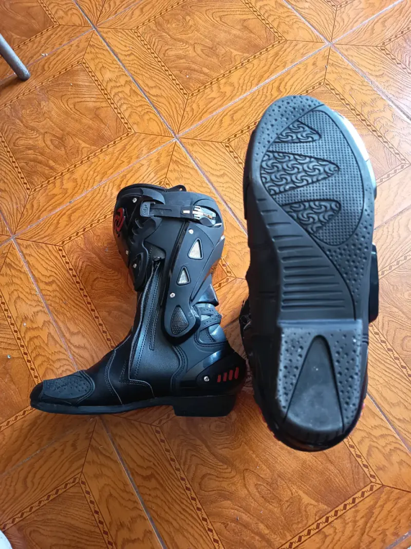 Botas de motociclista Speed negras - 3