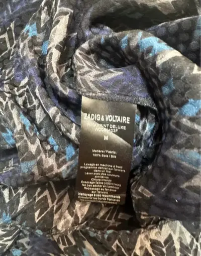 Vestido estampado estilo tunica. 100% seda. - miniatura 5