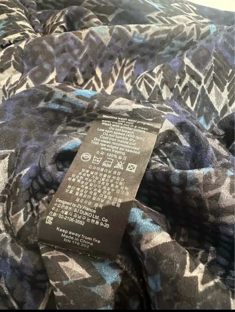 Vestido estampado estilo tunica. 100% seda. - 6