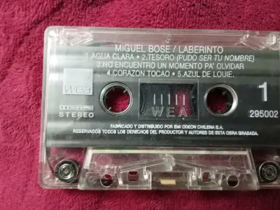 Cassette Miguel Bosé original y un regalo de soda - miniatura 8