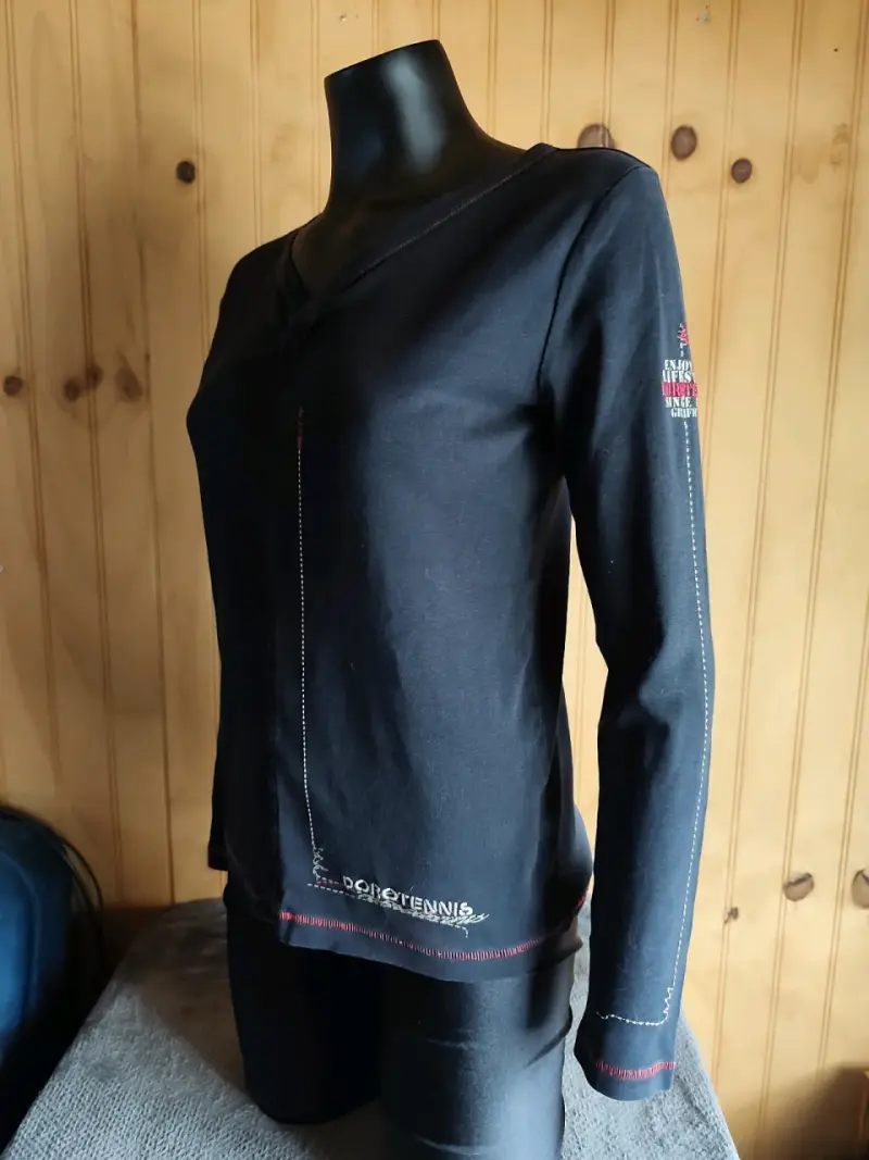 Polera negra vintage - 3