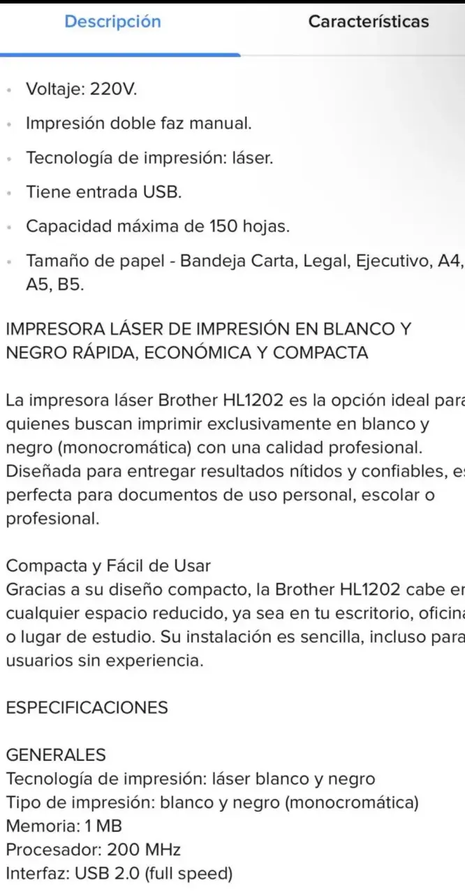 Impresora Brother monocromática - 2