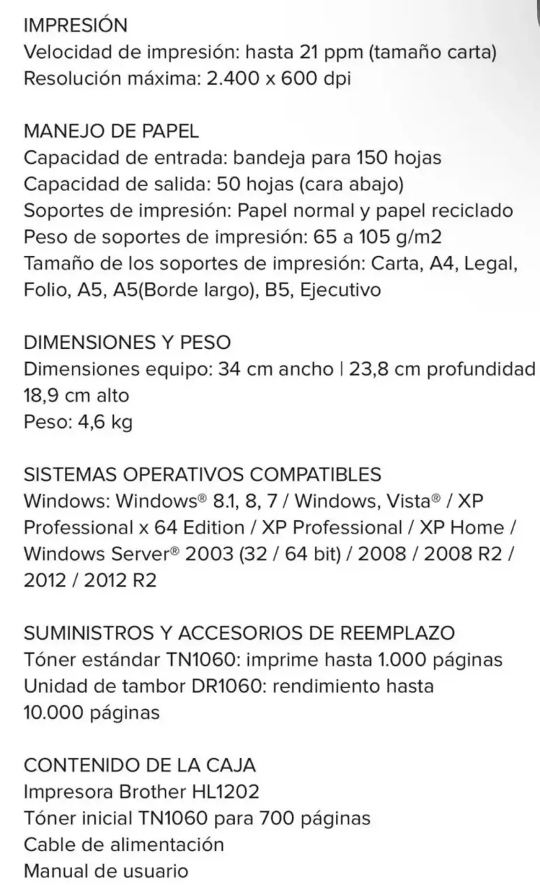 Impresora Brother monocromática - 3