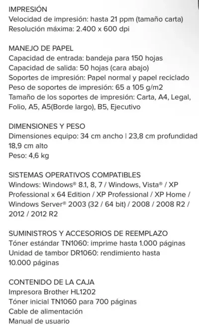 Impresora Brother monocromática - miniatura 3