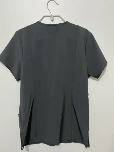 Top uniforme clínico gris oscuro - miniatura 2