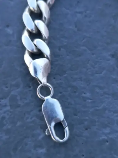 Pulsera de eslabones plateados 925 - miniatura 2