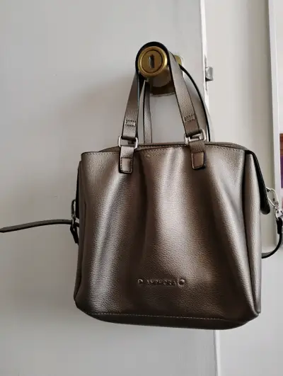 Cartera de cuero plateado - miniatura 3