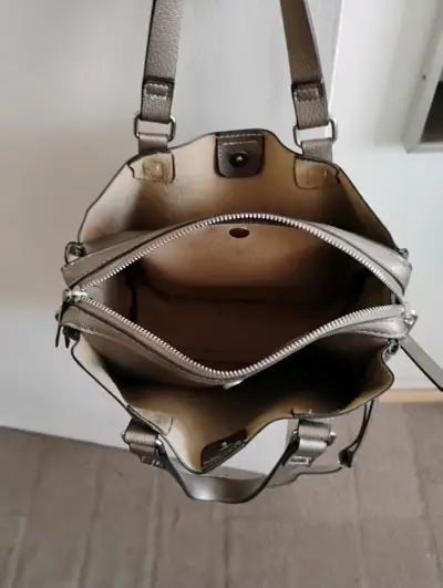 Cartera de cuero plateado - miniatura 5