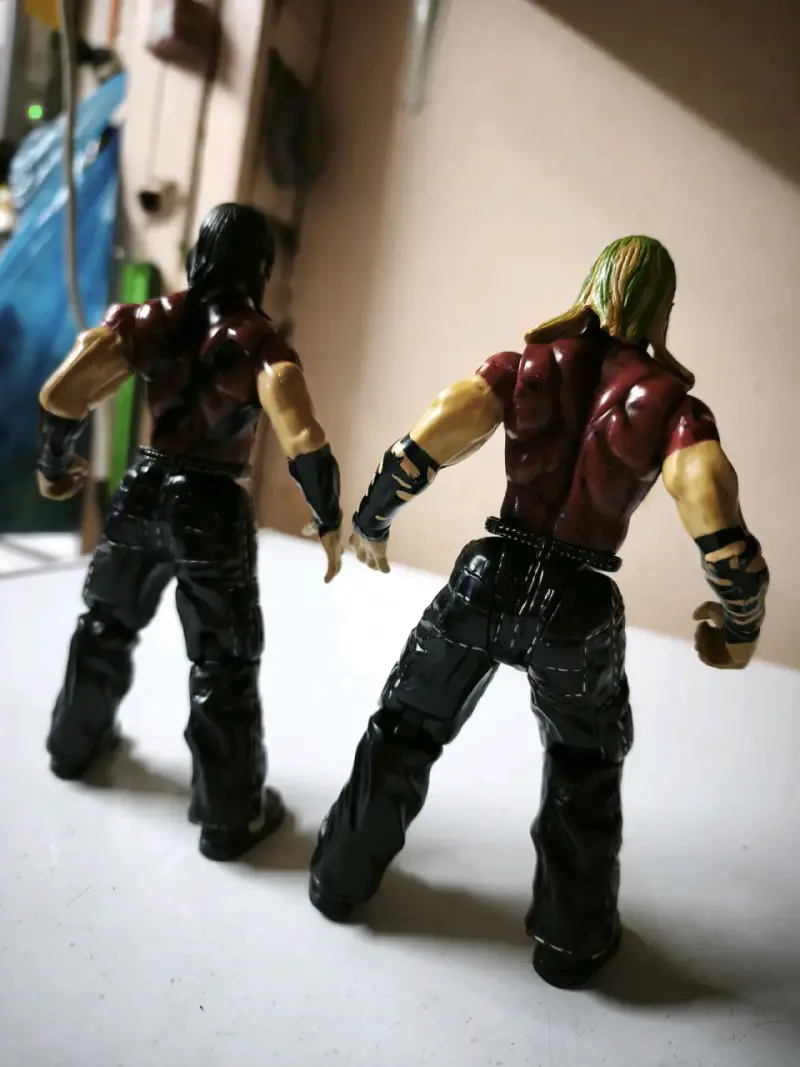 Figuras coleccionables WWF Hermanos Hardy año 1999 - 2