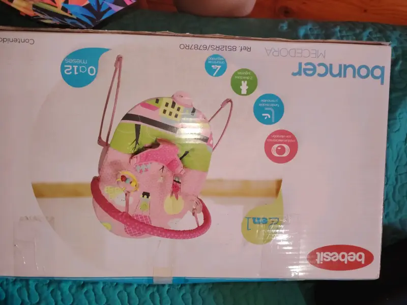 Silla mecedora infantil rosa - 2