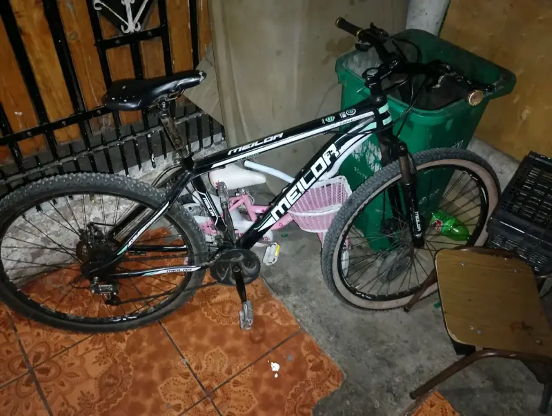 Bicicleta mountain bike negra