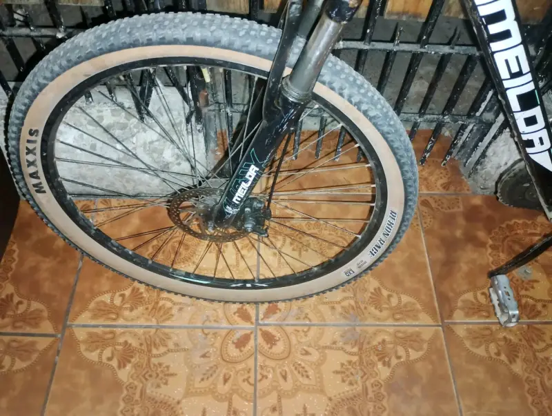 Bicicleta de montaña negra - 2