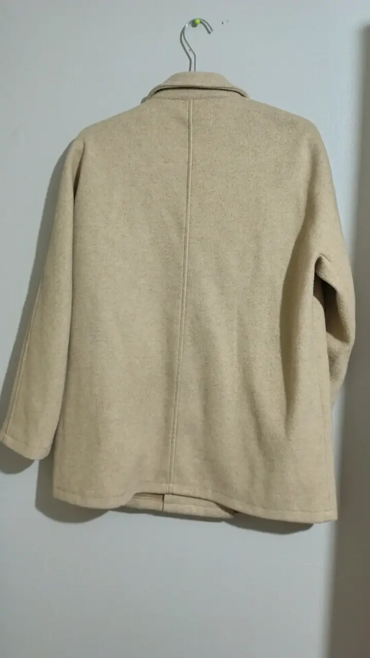 Abrigo beige mujer talla L - 3
