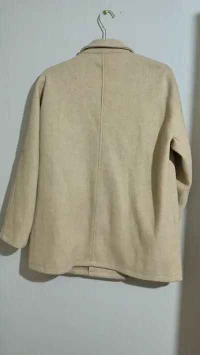 Abrigo beige mujer talla L - miniatura 3