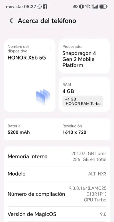 Smartphone Android con pantalla grande - miniatura 3