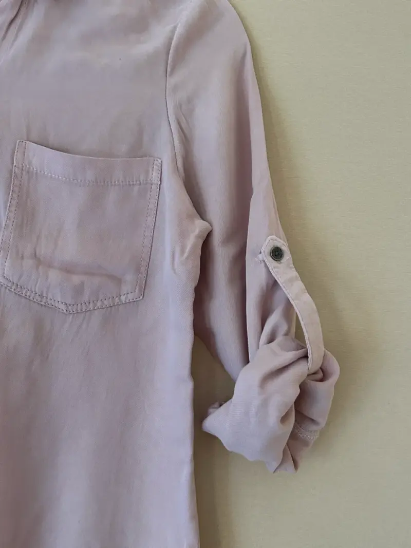 Blusa rosa con bolsillos - 6