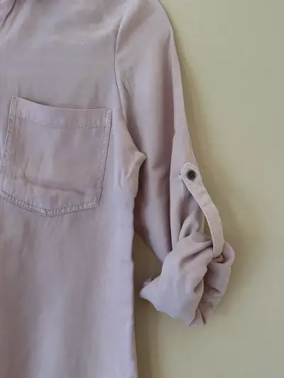 Blusa rosa con bolsillos - miniatura 6