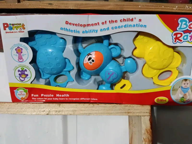 Sonajeros para bebé colores brillantes