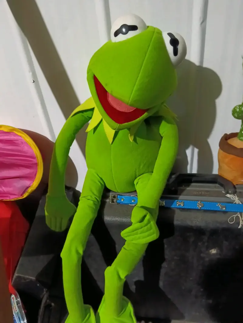 Peluche de rana verde