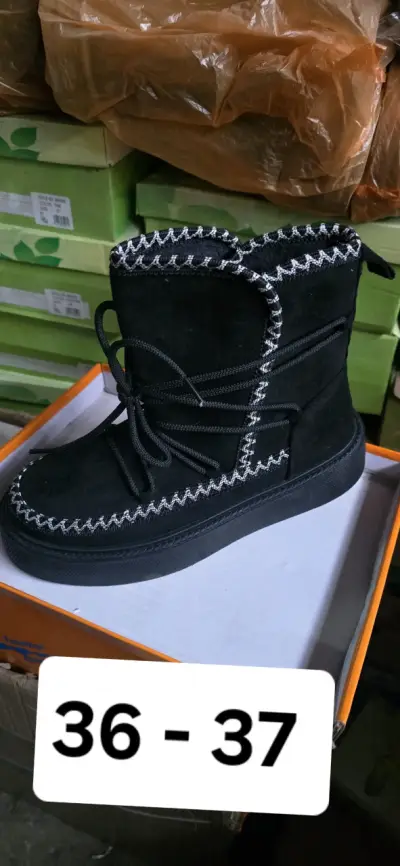 Botines negros con forro - miniatura 2