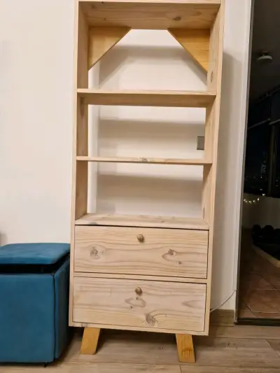 Librero de madera con cajones - miniatura 1