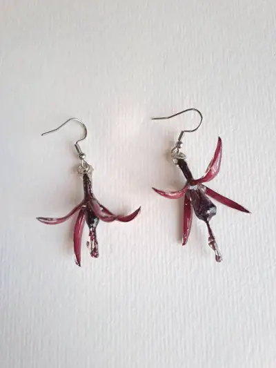 Aros colgantes de resina - miniatura 4