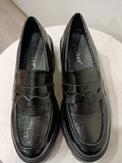 Mocasines negros de charol - Talla 38 - miniatura 1