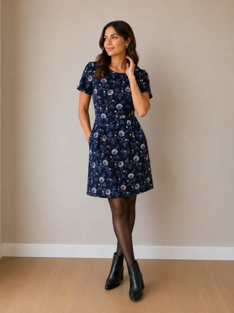 Vestido tejido, gris sin mangas - 4