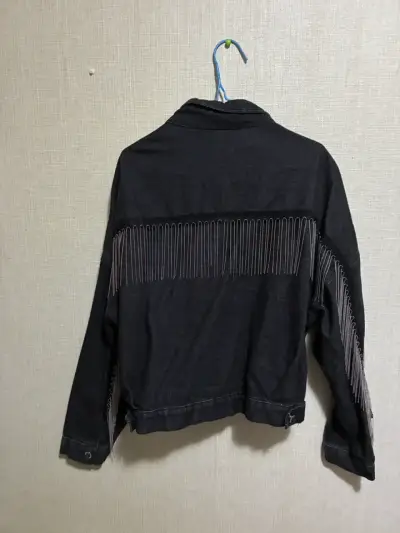 Chaqueta mezclilla negra country - miniatura 2