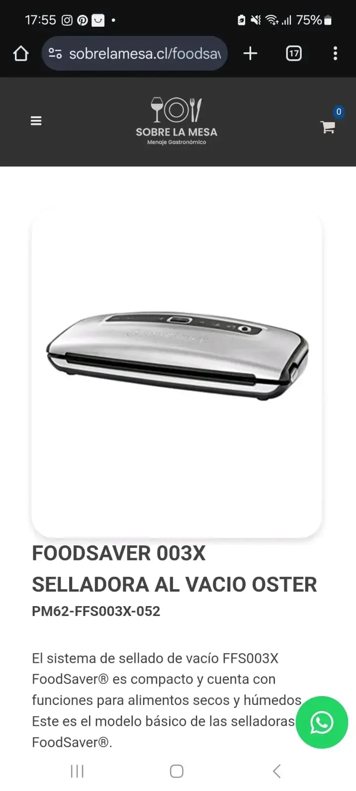 Selladora al vacío FoodSaver - 3