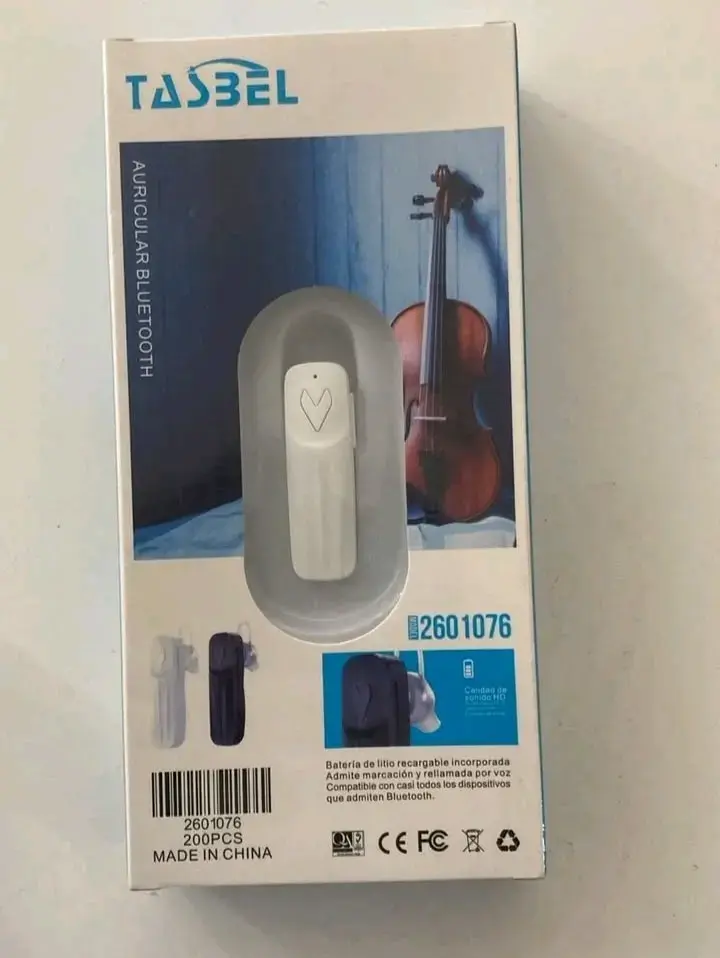 Auricular Bluetooth Tasbel blanco - 1
