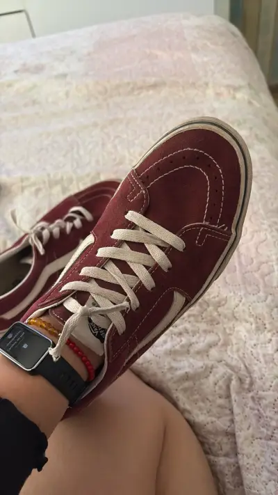 Zapatillas rojas estilo casual Vans - miniatura 2