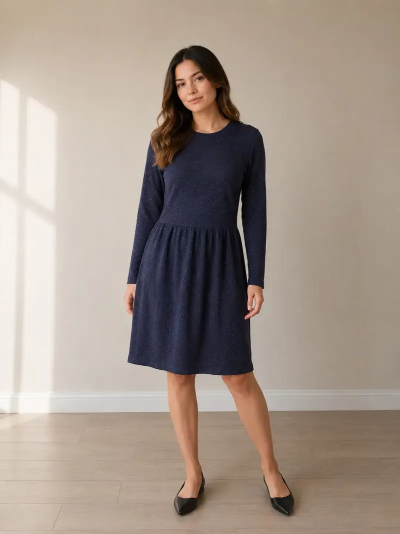 Vestido azul elegante - 3