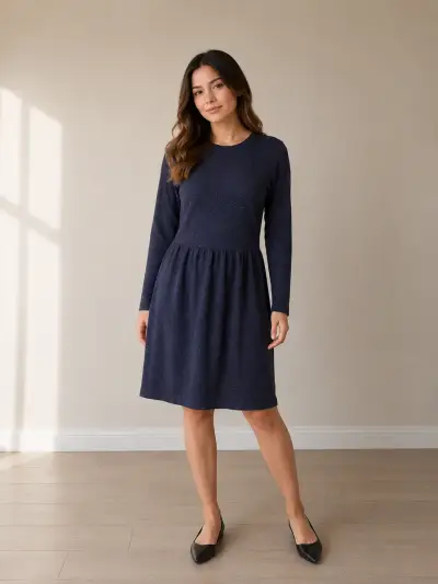 Vestido azul elegante - miniatura 3