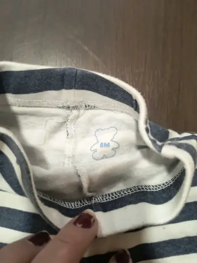 Pantalón bebé a rayas - miniatura 2