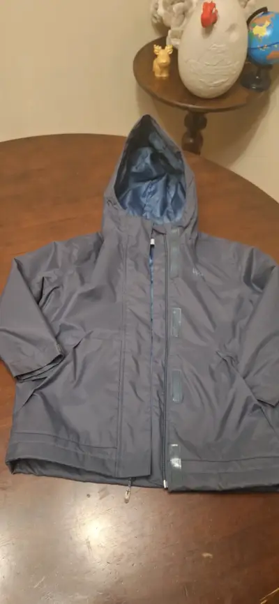 Chaqueta azul con capucha Lippi. - miniatura 1
