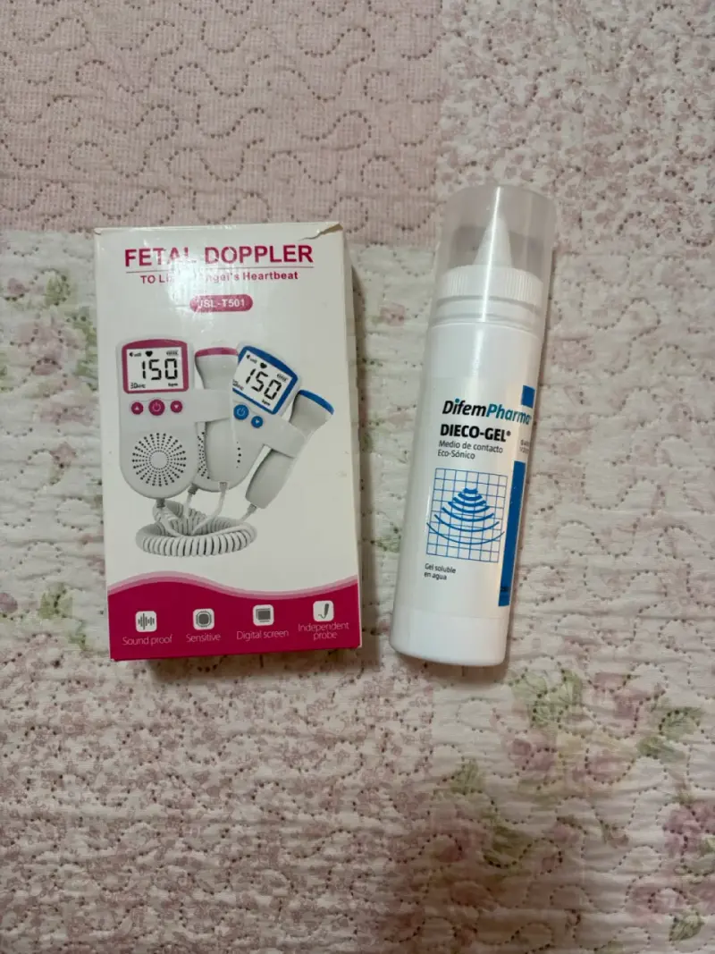 Doppler fetal con gel y cinturón de contención