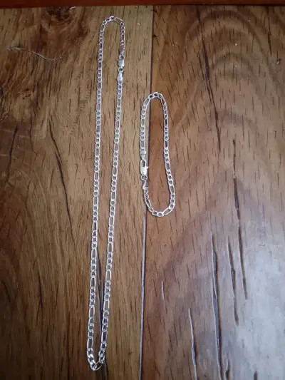🔥 Cadena Tipo Figaro + Pulsera 🔥 - miniatura 2