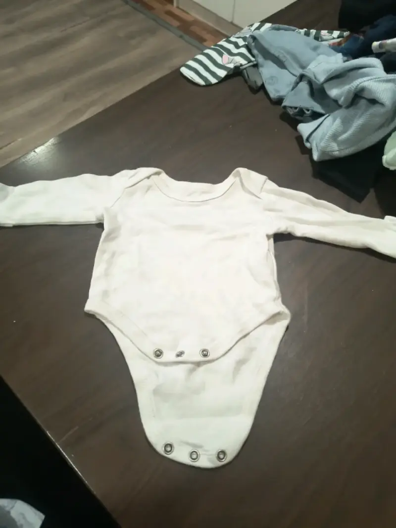 Body bebé blanco manga larga