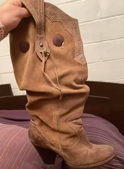 Bota alta vaquera marca exótica - miniatura 2
