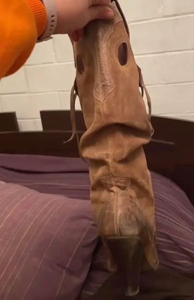 Bota alta vaquera marca exótica - miniatura 3